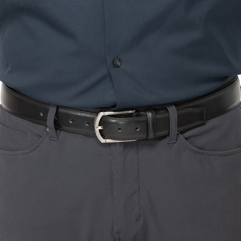 Single-Stitch Leather Belt