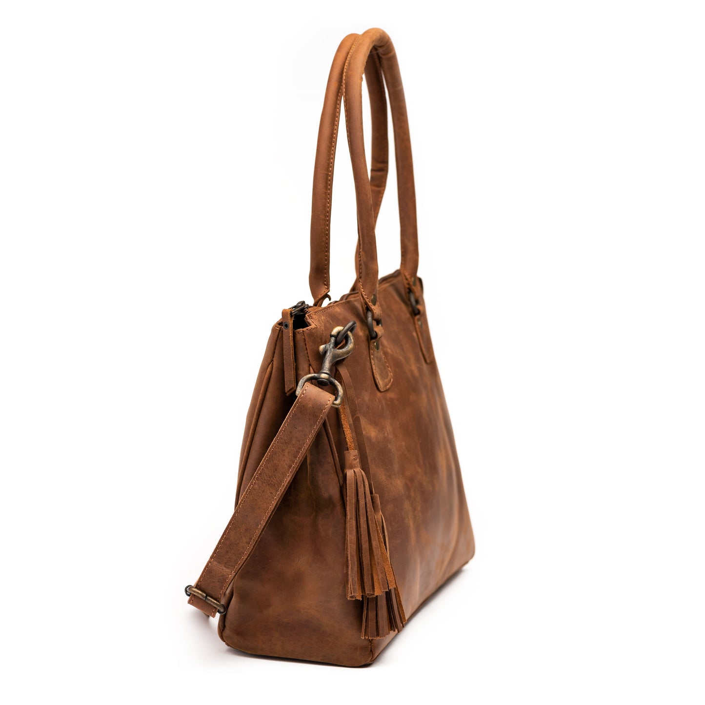 Leather Handbag 2.0 - Saddle Brown