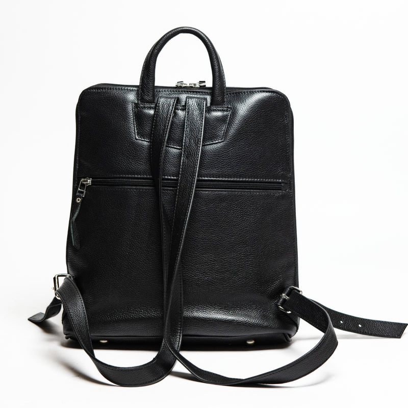 Tech Leather Backpack