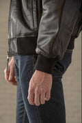Classic Leather Bomber - Black - HIDES
