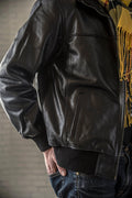 Classic Leather Bomber - Black - HIDES