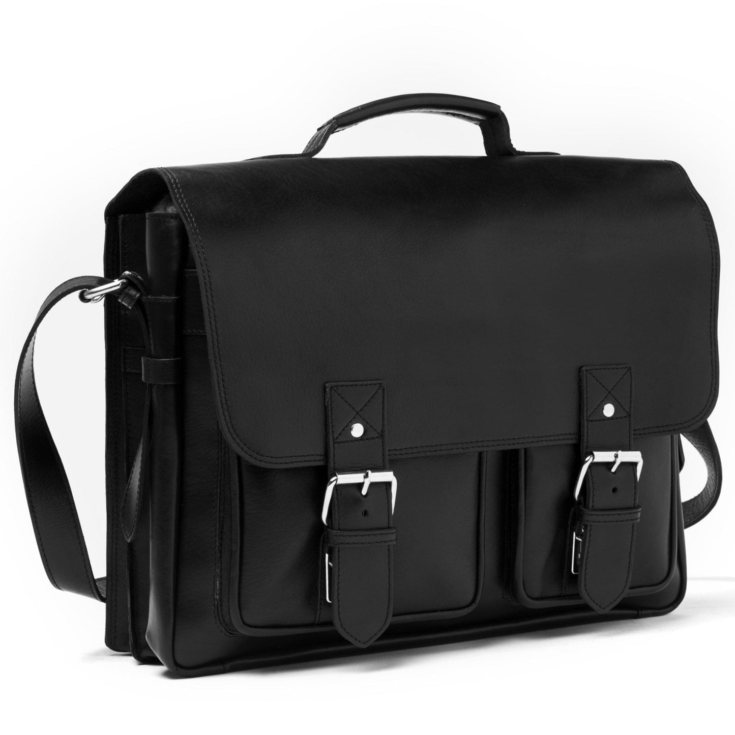 Front Pocket Leather Briefcase - HIDES