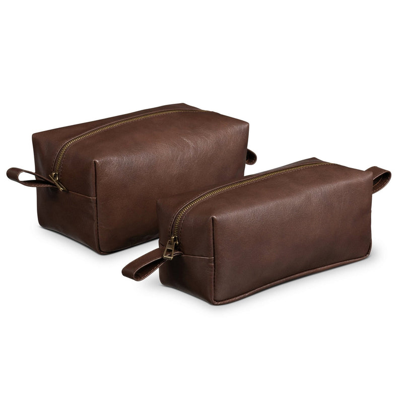 Hides' Leather Dopp Kit: Classic Toiletry Bag for Modern Travelers