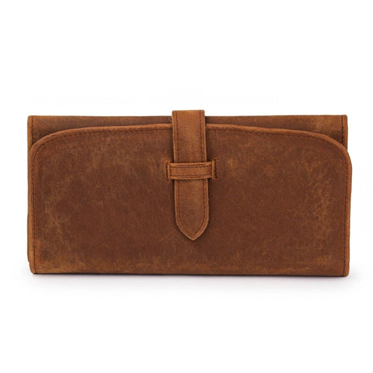 Leather Trifold Wallet - Saddle Brown - HIDES