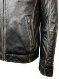 Removable Hood Leather Jacket - HIDES